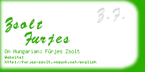 zsolt furjes business card